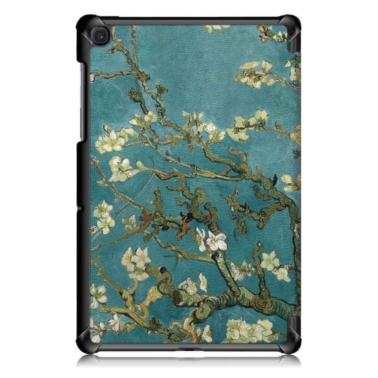 Tri-Fold Pringting Tablet Case Cover for Samsung Galaxy Tab S5E SM-T720 SM-T725 Tablet - Apricot Blossom Tri-Fold Pringting Tablet Case Cover for Samsung Galaxy Tab S5E SM-T720 SM-T725 Tablet - Apricot Blossom