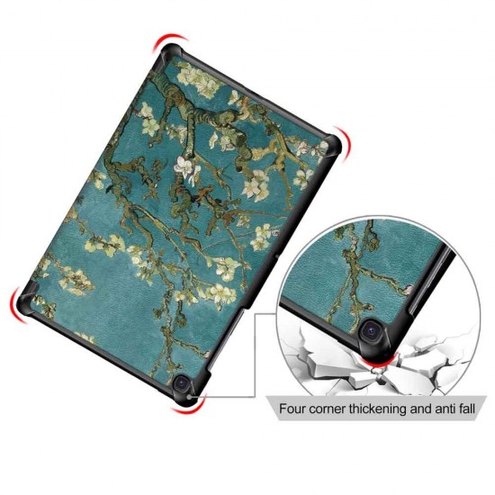 Tri-Fold Pringting Tablet Case Cover for Samsung Galaxy Tab S5E SM-T720 SM-T725 Tablet - Apricot Blossom Tri-Fold Pringting Tablet Case Cover for Samsung Galaxy Tab S5E SM-T720 SM-T725 Tablet - Apricot Blossom