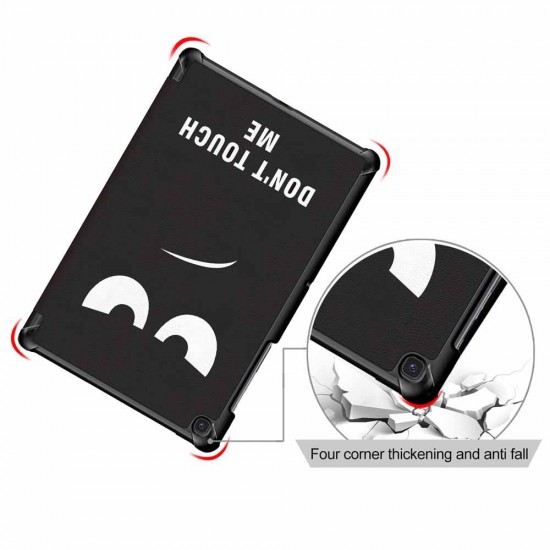 Tri-Fold Pringting Tablet Case Cover for Samsung Galaxy Tab S5E SM-T720 SM-T725 Tablet - Big Eyes