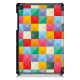 Tri-Fold Pringting Tablet Case Cover for Samsung Galaxy Tab S5E SM-T720 SM-T725 Tablet - Cube Tri-Fold Pringting Tablet Case Cover for Samsung Galaxy Tab S5E SM-T720 SM-T725 Tablet - Cube
