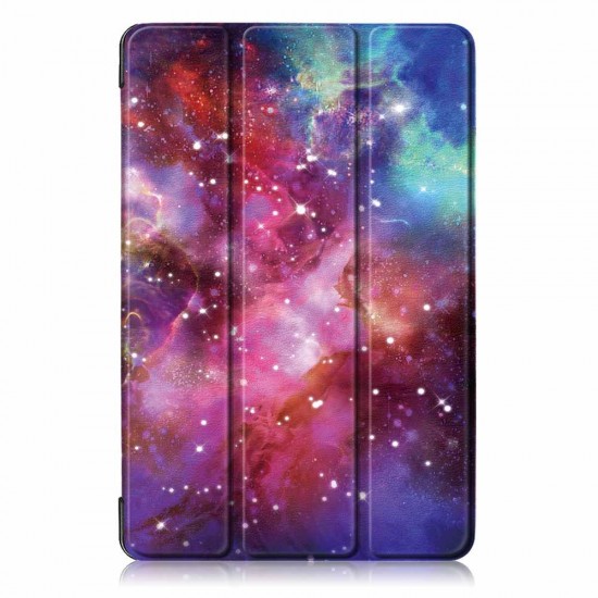 Tri-Fold Pringting Tablet Case Cover for Samsung Galaxy Tab S5E SM-T720 SM-T725 Tablet - Milky Way Galaxy