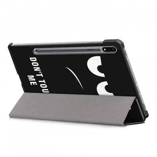 Tri-Fold Pringting Tablet Case Cover for Samsung Galaxy Tab S7 SM-T870 T875 Tablet - Big Eyes Version