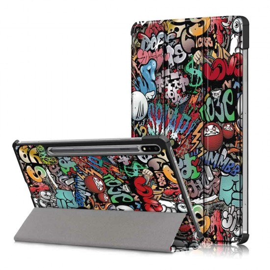 Tri-Fold Pringting Tablet Case Cover for Samsung Galaxy Tab S7 SM-T870 T875 Tablet Tri-Fold Pringting Tablet Case Cover for Samsung Galaxy Tab S7 SM-T870 T875 Tablet