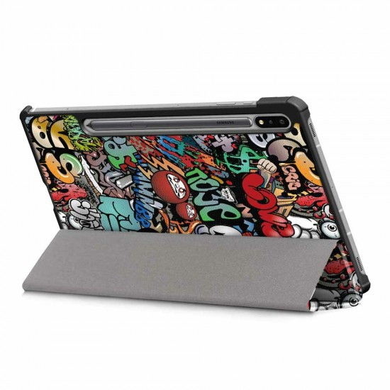 Tri-Fold Pringting Tablet Case Cover for Samsung Galaxy Tab S7 SM-T870 T875 Tablet Tri-Fold Pringting Tablet Case Cover for Samsung Galaxy Tab S7 SM-T870 T875 Tablet
