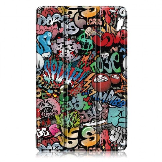 Tri-Fold Pringting Tablet Cover for Samsung Galaxy Tab A 8.0 2019 SM-P200 P205 Tablet - Doodle Tri-Fold Pringting Tablet Cover for Samsung Galaxy Tab A 8.0 2019 SM-P200 P205 Tablet - Doodle