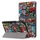Tri-Fold Pringting Tablet Cover for Samsung Galaxy Tab A 8.0 2019 SM-P200 P205 Tablet - Doodle Tri-Fold Pringting Tablet Cover for Samsung Galaxy Tab A 8.0 2019 SM-P200 P205 Tablet - Doodle