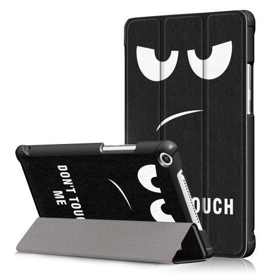 Tri Fold Printing Case Cover for 8 Inch Honor 5 Tablet Big Eyes