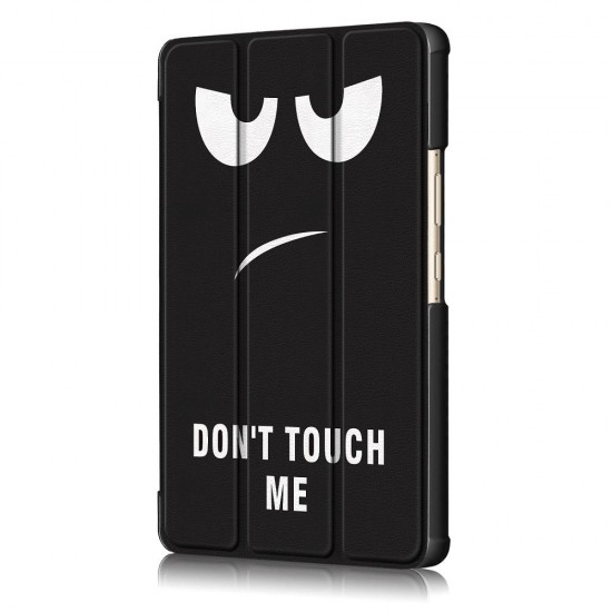 Tri Fold Printing Case Cover for 8.4 Inch Huawei Mediapad M6 Tablet Big Eyes