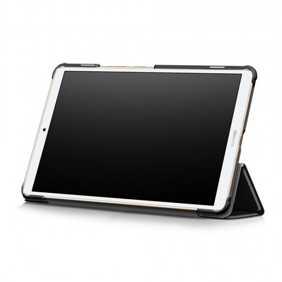 Tri Fold Printing Case Cover for 8.4 Inch Huawei Mediapad M6 Tablet Big Eyes