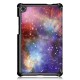 Tri-Fold Printing Tablet Case Cover for Lenovo M8 - Galactics