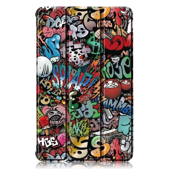 Tri-Fold Printing Tablet Case Cover for Lenovo M8 Tablet -Doodle Version Tri-Fold Printing Tablet Case Cover for Lenovo M8 Tablet -Doodle Version