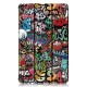 Tri-Fold Printing Tablet Case Cover for Lenovo M8 Tablet -Doodle Version