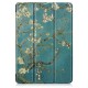 Tri-Fold Printing Tablet Case Cover for Lenovo Tab E10 Tablet - Apricot Blossom