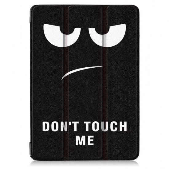Tri-Fold Printing Tablet Case Cover for Lenovo Tab E10 Tablet - Big Eyes Tri-Fold Printing Tablet Case Cover for Lenovo Tab E10 Tablet - Big Eyes