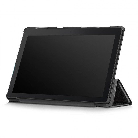 Tri-Fold Printing Tablet Case Cover for Lenovo Tab E10 Tablet - Big Eyes