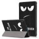 Tri-Fold Printing Tablet Case Cover for Lenovo Tab E10 Tablet - Big Eyes Tri-Fold Printing Tablet Case Cover for Lenovo Tab E10 Tablet - Big Eyes