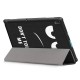 Tri-Fold Printing Tablet Case Cover for Lenovo Tab E10 Tablet - Big Eyes Tri-Fold Printing Tablet Case Cover for Lenovo Tab E10 Tablet - Big Eyes