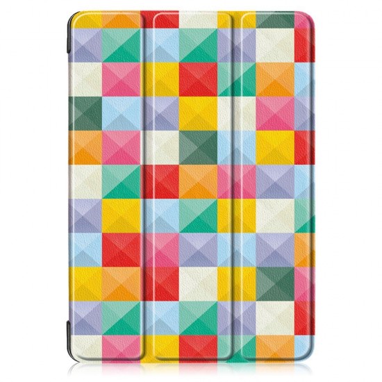 Tri-Fold Printing Tablet Case Cover for Lenovo Tab E10 Tablet - Cubicity