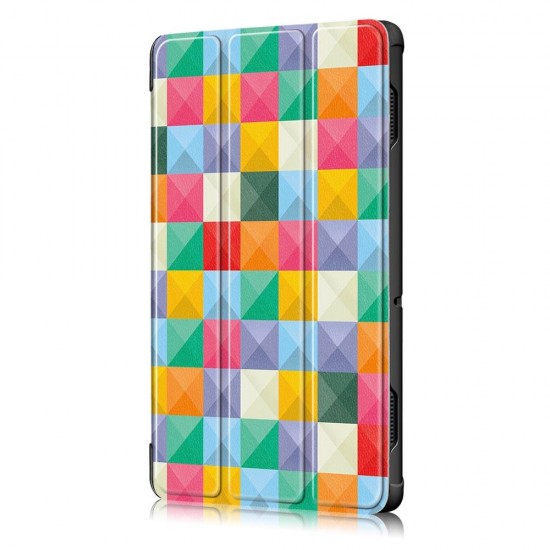 Tri-Fold Printing Tablet Case Cover for Lenovo Tab E10 Tablet - Cubicity