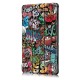 Tri-Fold Printing Tablet Case Cover for Lenovo Tab E10 Tablet - Doodle