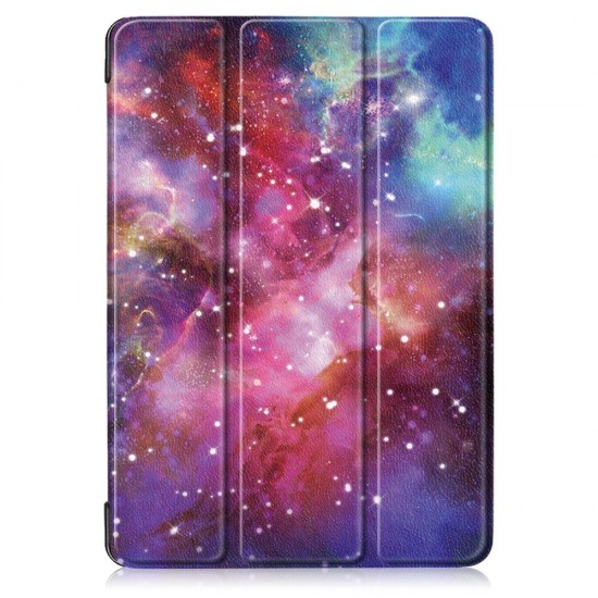Tri-Fold Printing Tablet Case Cover for Lenovo Tab E10 Tablet - Milky Way galaxy Tri-Fold Printing Tablet Case Cover for Lenovo Tab E10 Tablet - Milky Way galaxy