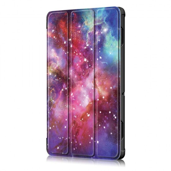 Tri-Fold Printing Tablet Case Cover for Lenovo Tab E10 Tablet - Milky Way galaxy Tri-Fold Printing Tablet Case Cover for Lenovo Tab E10 Tablet - Milky Way galaxy