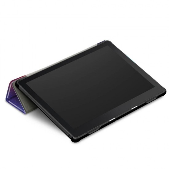 Tri-Fold Printing Tablet Case Cover for Lenovo Tab E10 Tablet - Milky Way galaxy Tri-Fold Printing Tablet Case Cover for Lenovo Tab E10 Tablet - Milky Way galaxy