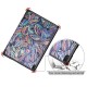 Tri-Fold Printing Tablet Case Cover for Lenovo Tab E10 Tablet - Tree leaves