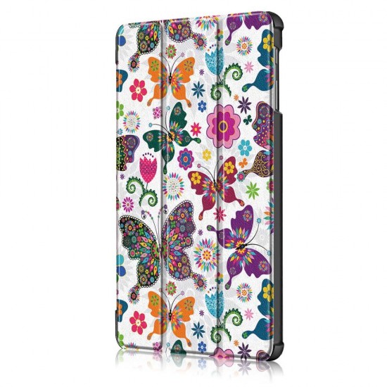 Tri-Fold Printing Tablet Case Cover for Samsung Galaxy Tab A 10.1 2019 T510 Table - Butterfly