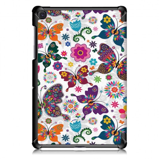 Tri-Fold Printing Tablet Case Cover for Samsung Galaxy Tab S5E SM-T720 SM-T725 Table - Butterfly Tri-Fold Printing Tablet Case Cover for Samsung Galaxy Tab S5E SM-T720 SM-T725 Table - Butterfly