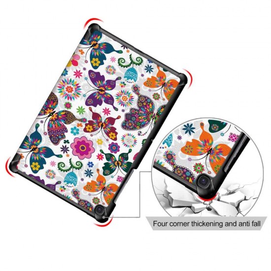 Tri-Fold Printing Tablet Case Cover for Samsung Galaxy Tab S5E SM-T720 SM-T725 Table - Butterfly Tri-Fold Printing Tablet Case Cover for Samsung Galaxy Tab S5E SM-T720 SM-T725 Table - Butterfly