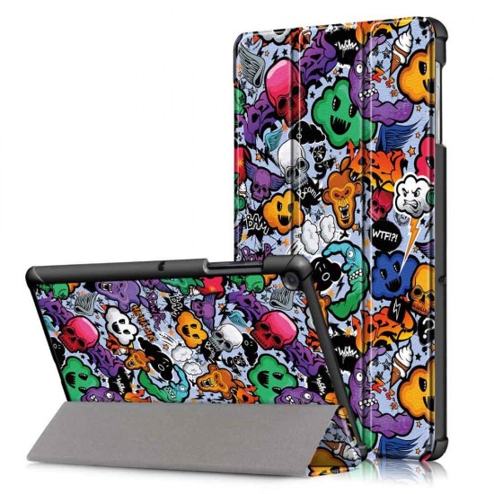 Tri-Fold Tablet Case Cover for Samsung Galaxy Tab S5E SM-T720 SM-T725 Tablet - Cloud Tri-Fold Tablet Case Cover for Samsung Galaxy Tab S5E SM-T720 SM-T725 Tablet - Cloud