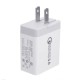30W US 3 USB QC3.0 2.4A Charger Power Adapter for Tablet Smartphone