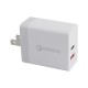 36W Dual USB Type C PD+QC3.0 Quick Charger Power Adapter for Smartphone Tablet 36W Dual USB Type C PD+QC3.0 Quick Charger Power Adapter for Smartphone Tablet