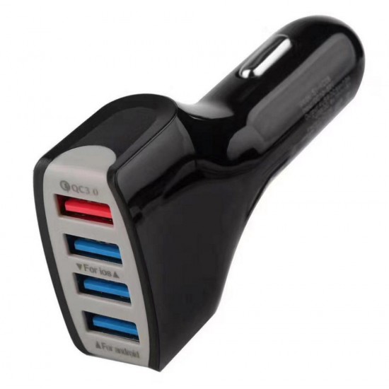 4 USB QC3.0 3.1A Fast Charger Car Charger for Tablet Smartphone