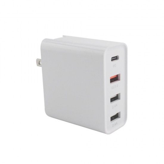 48W 4 USB Port Type C PD QC3.0 2.4A Charger Power Adapter for Tablet 48W 4 USB Port Type C PD QC3.0 2.4A Charger Power Adapter for Tablet