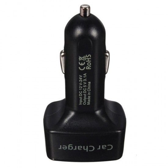 4in1 3.1A Dual Usb Car Charger Adapter Socket With LED Tester Volt Meterr 4in1 3.1A Dual Usb Car Charger Adapter Socket With LED Tester Volt Meterr