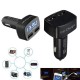 4in1 3.1A Dual Usb Car Charger Adapter Socket With LED Tester Volt Meterr