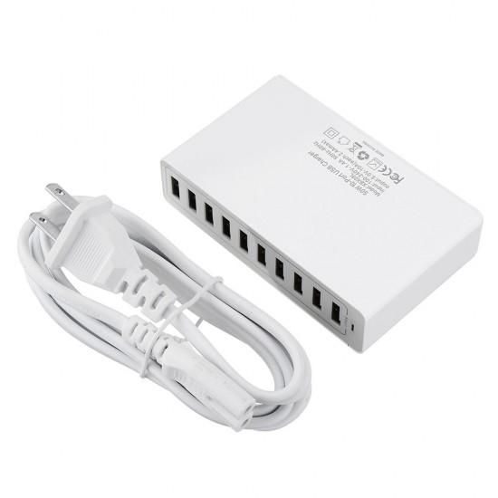 5V 10A 50W Multi Port USB Hub Charger Dock Station For Tablet Cellphone 5V 10A 50W Multi Port USB Hub Charger Dock Station For Tablet Cellphone