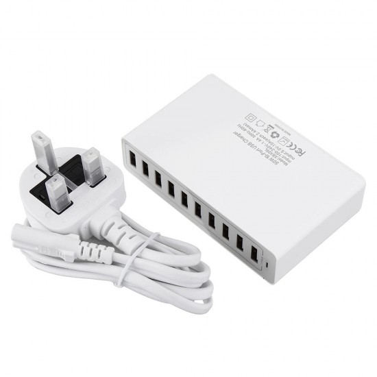 5V 10A 50W Multi Port USB Hub Charger Dock Station For Tablet Cellphone 5V 10A 50W Multi Port USB Hub Charger Dock Station For Tablet Cellphone