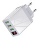 5V 3.1A 3 USB Ports EU Plug Fast Travel Wall Charger For Tablet Smartphone