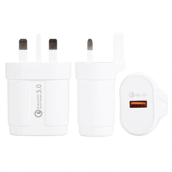 5V 3A UK QC 3.0 USB Charger Power Adapter For Smartphone Tablet PC