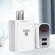 DY033D 3.4A Dual USB Fold Charger Power Adapter with Intelligent Digital Display for Tablet Smartphone