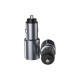 MC19 24W Dual USB Car Charger with Intelligent Digital Display for Tablet Smartphone