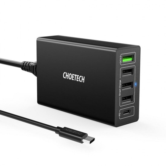 60W Multi Port USB QC3.0 Quick Charger Power Adapter for Smartphone Tablet Laptop 60W Multi Port USB QC3.0 Quick Charger Power Adapter for Smartphone Tablet Laptop