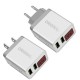 Dual USB EU Charger Power Adapter 5V 2.1A with Display for Smartphone Tablet Dual USB EU Charger Power Adapter 5V 2.1A with Display for Smartphone Tablet
