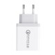 EU 30W QC 3.0 3 USB Ports Charger Power Adapter for Tablet Smartphone