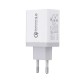 EU 30W QC 3.0 3 USB Ports Charger Power Adapter for Tablet Smartphone