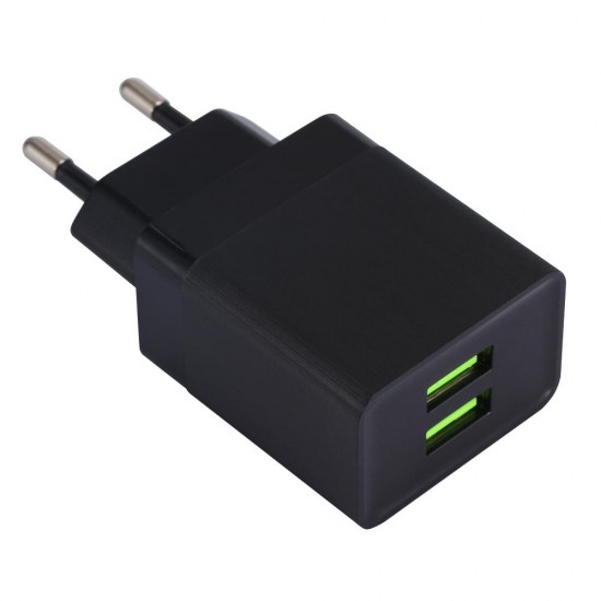 EU 5V 2.4A Dual USB Charger Power Adapter For Smartphone Tablet PC