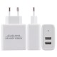 EU 5V 2.4A Dual USB Charger Power Adapter Intelligent Recognition For Smartphone Tablet PC